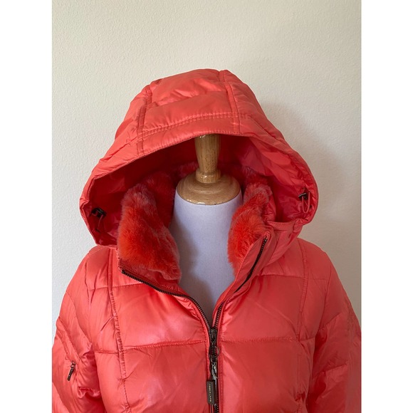 Finn Flare Orange Puffer Jacket Size L - Picture 5 of 7